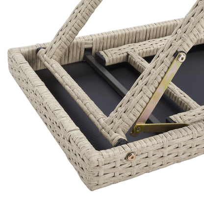 Ensemble de chaises longues d'extérieur Blaguna 3 pièces SAFAVIEH - 83 L x 20 P x 24 H