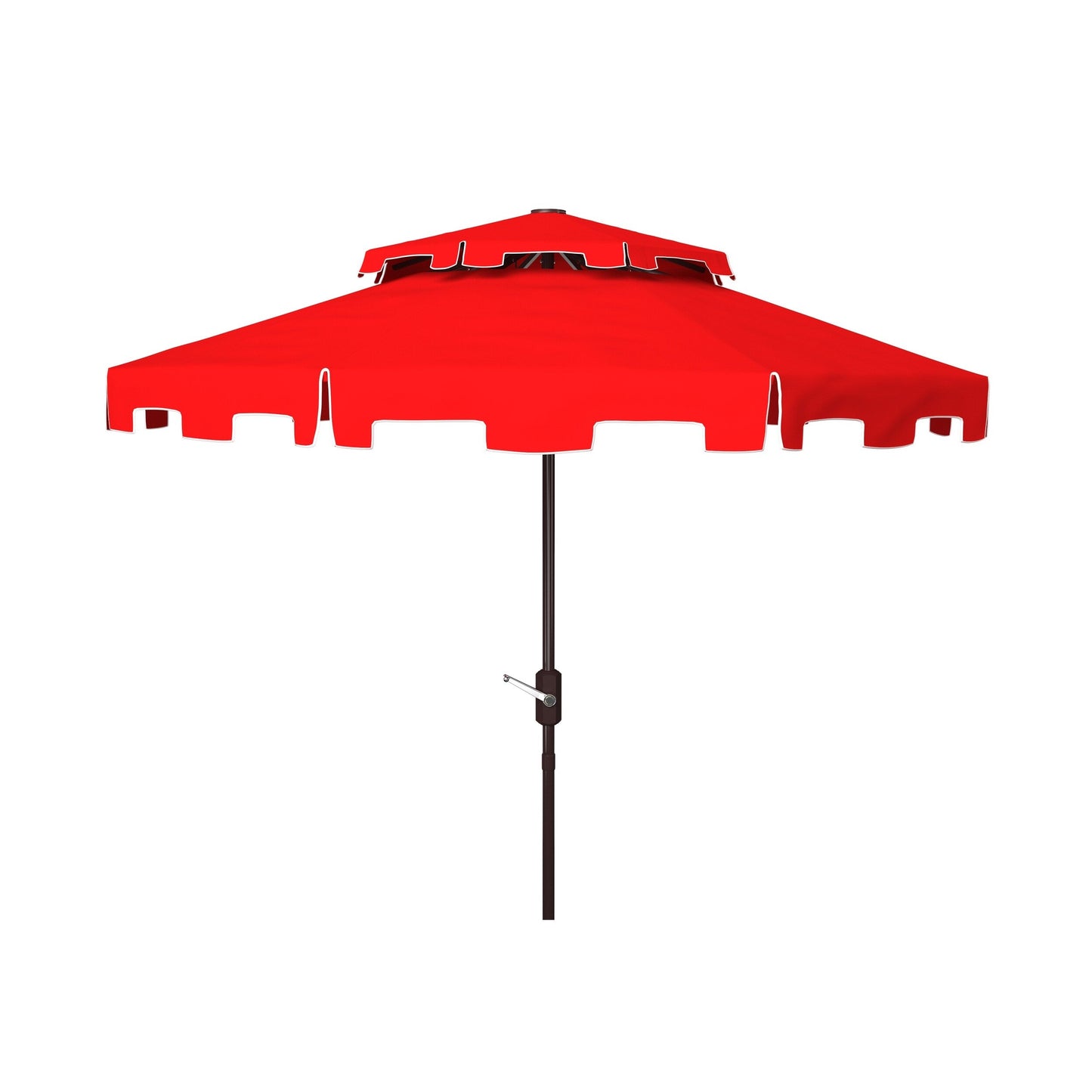Parasol de marché double SAFAVIEH Outdoor Livia 9 pieds, base non incluse