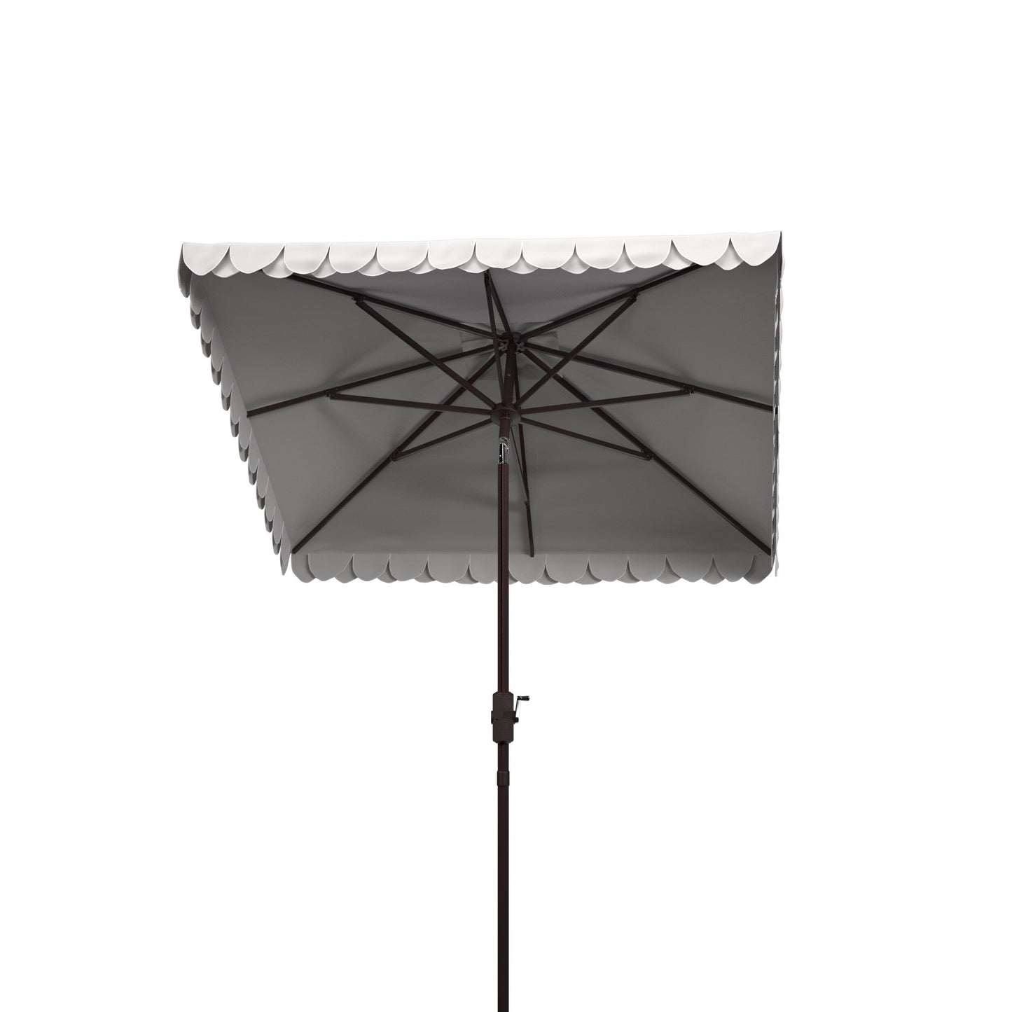 Parasol carré d'extérieur SAFAVIEH Naima Valance de 7,5 pieds