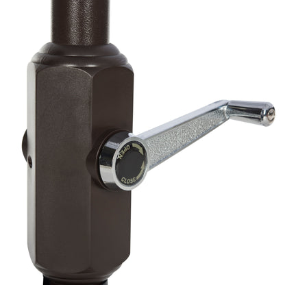 Parasol carré d'extérieur SAFAVIEH Naima Valance de 7,5 pieds