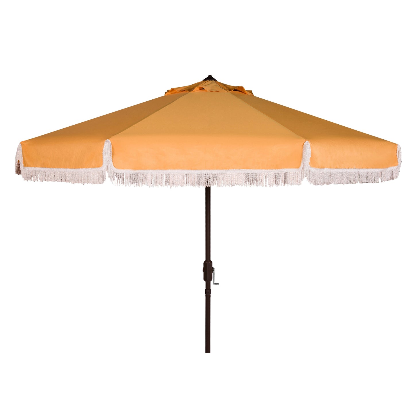 Parasol d'extérieur à manivelle SAFAVIEH Ronette Fringe de 9 pieds