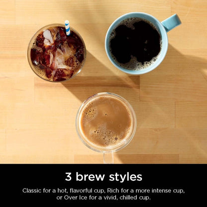 Cafetière à dose unique, compatible K-Cup, réservoir de 1,6 l, 6 à 68 cl, option café glacé