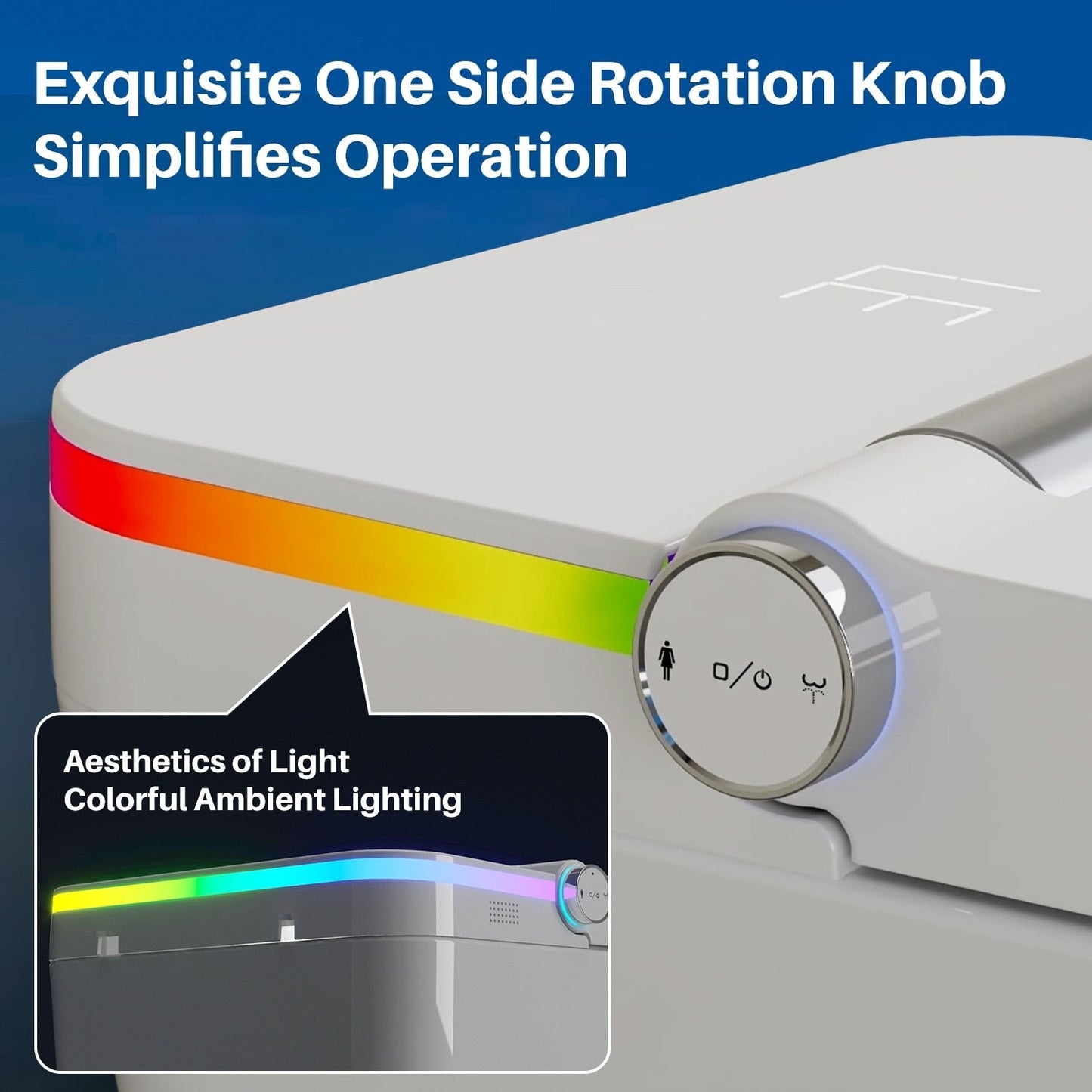 Toilettes intelligentes, toilettes bidet monobloc pour salles de bains, toilettes allongées modernes avec eau chaude, double chasse d'eau automatique, fonctionnement par capteur de pied