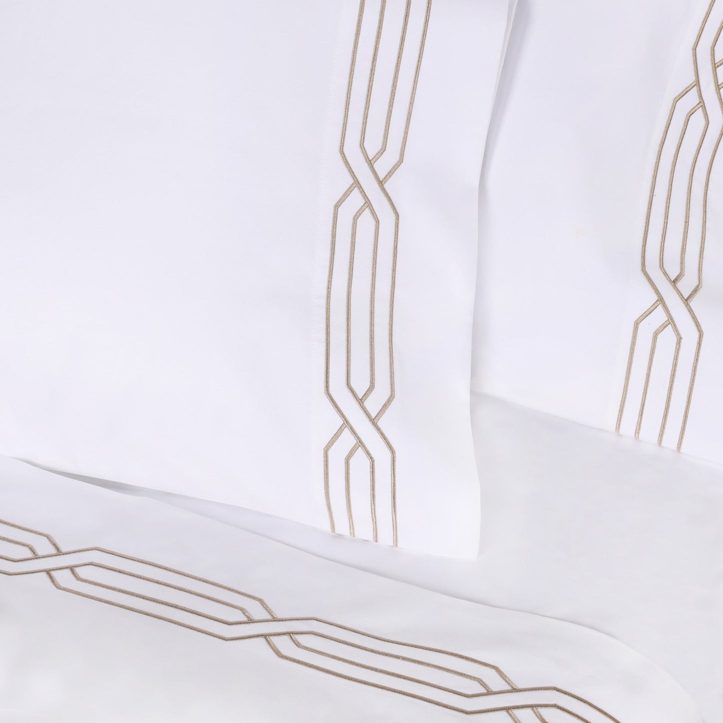 Parure de draps unie écologique en coton égyptien de qualité supérieure 1 200 fils