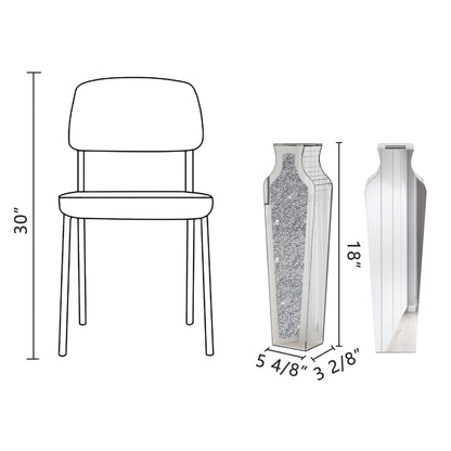 Grand vase de sol en diamant concassé