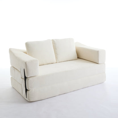 Canapé-lit convertible rembourré 70,87 $, fauteuil convertible, canapé de sol confortable pour salon, chambre, tissu chenille