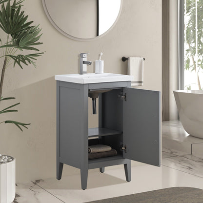 Meuble-lavabo simple Vanity Art 20, 24 ou 30 avec dessus en céramique