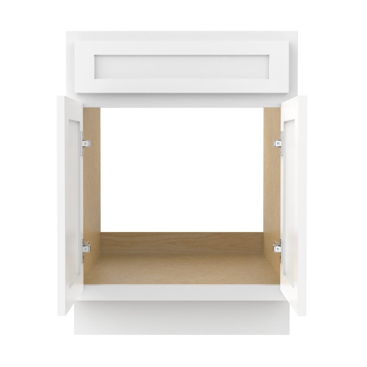 Meuble-lavabo simple en bois massif de 24 pouces de Vanity Art