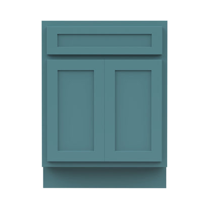 Meuble-lavabo simple en bois massif de 24 pouces de Vanity Art