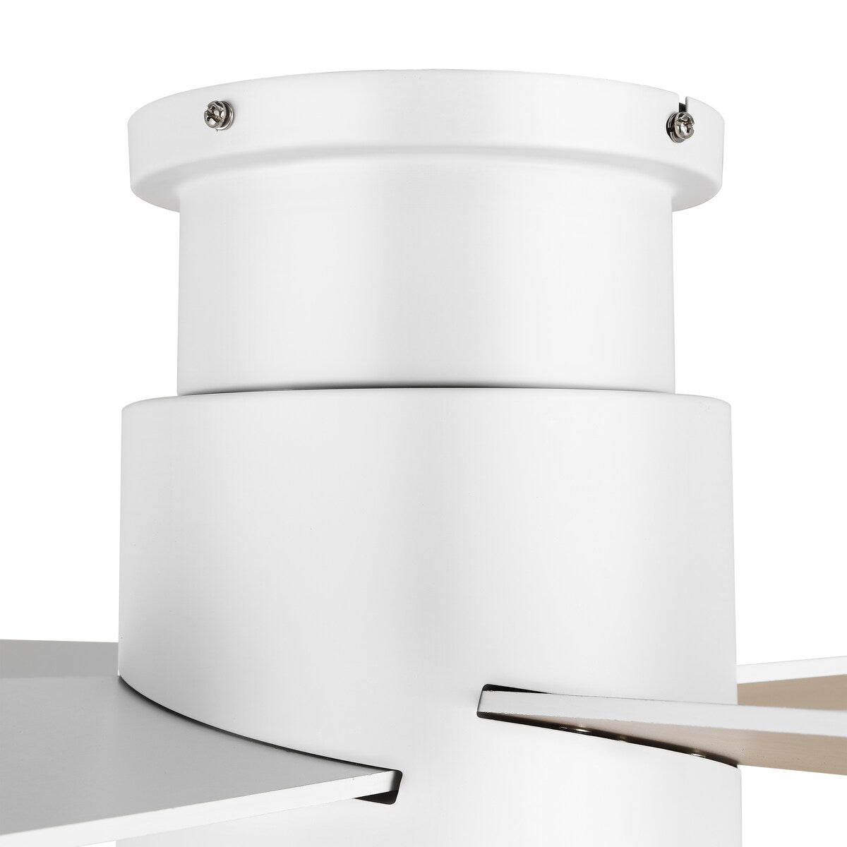 Ventilateur de plafond encastré WINGBO 44/52 pouces avec éclairage et télécommande, 4 pales réversibles