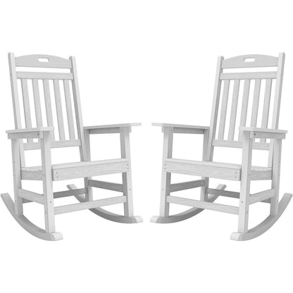 Chaise à bascule d'extérieur toutes saisons WINSOON, lot de 2