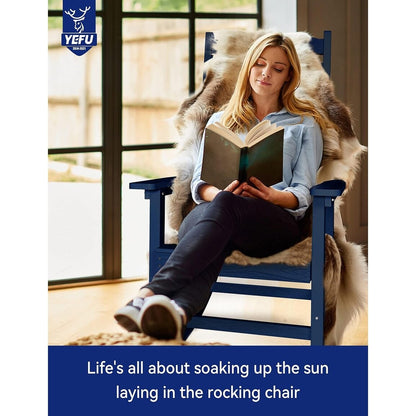 Chaise à bascule d'extérieur toutes saisons WINSOON, lot de 2