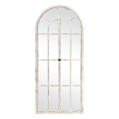Miroir de fenêtre en bois arqué 71'' L x 31'' l