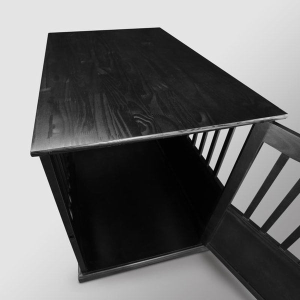 Table d'appoint en bois pour cage pour animaux de compagnie avec porte verrouillable