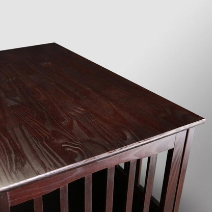 Table d'appoint en bois pour cage pour animaux de compagnie avec porte verrouillable