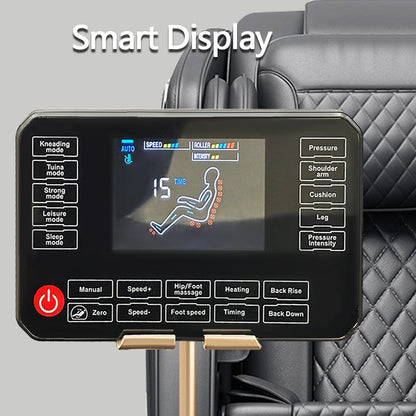 Fauteuil inclinable de massage à gravité zéro avec massage complet du corps, chauffage et audio Bluetooth intégré