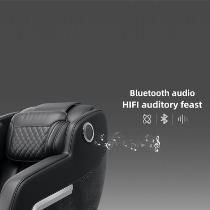 Fauteuil inclinable de massage à gravité zéro avec massage complet du corps, chauffage et audio Bluetooth intégré